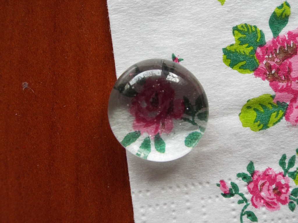 glass cabochon ring