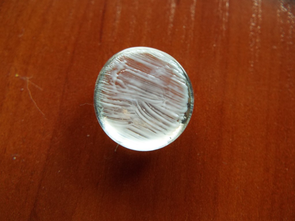 glass cabochon ring