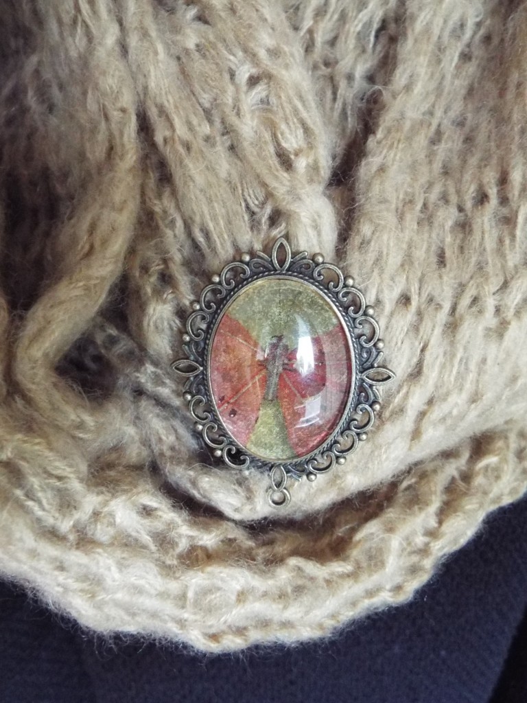 glass cabochon ring