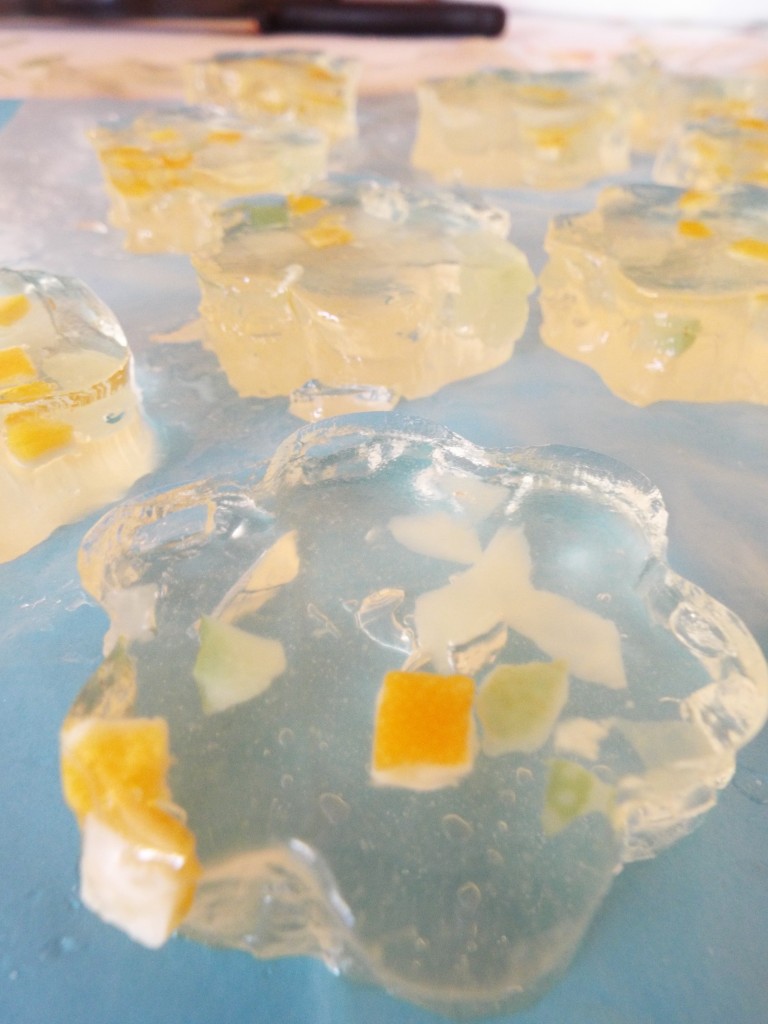 New year`s eve champagne jelly